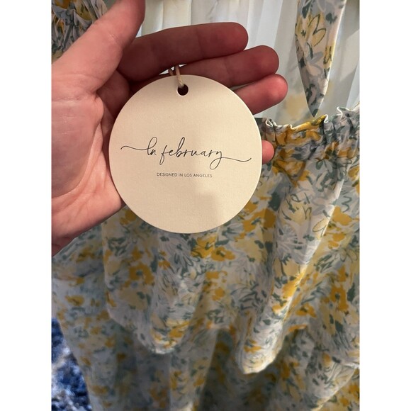 Floral Halter Maxi Dress- Large - Picture 6 of 9